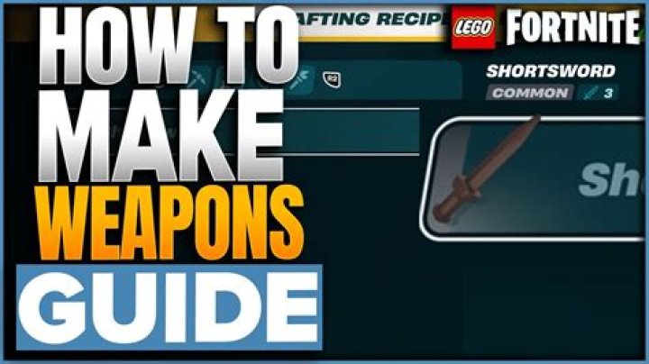 How to Make Weapons in LEGO Fortnite